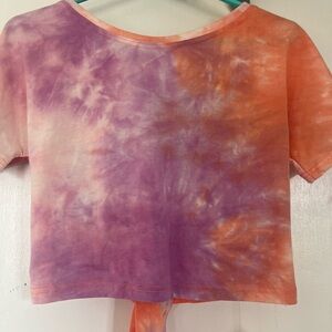 *NWT*Boutique Brand Tie-Dye Crop Top - Purple and Orange